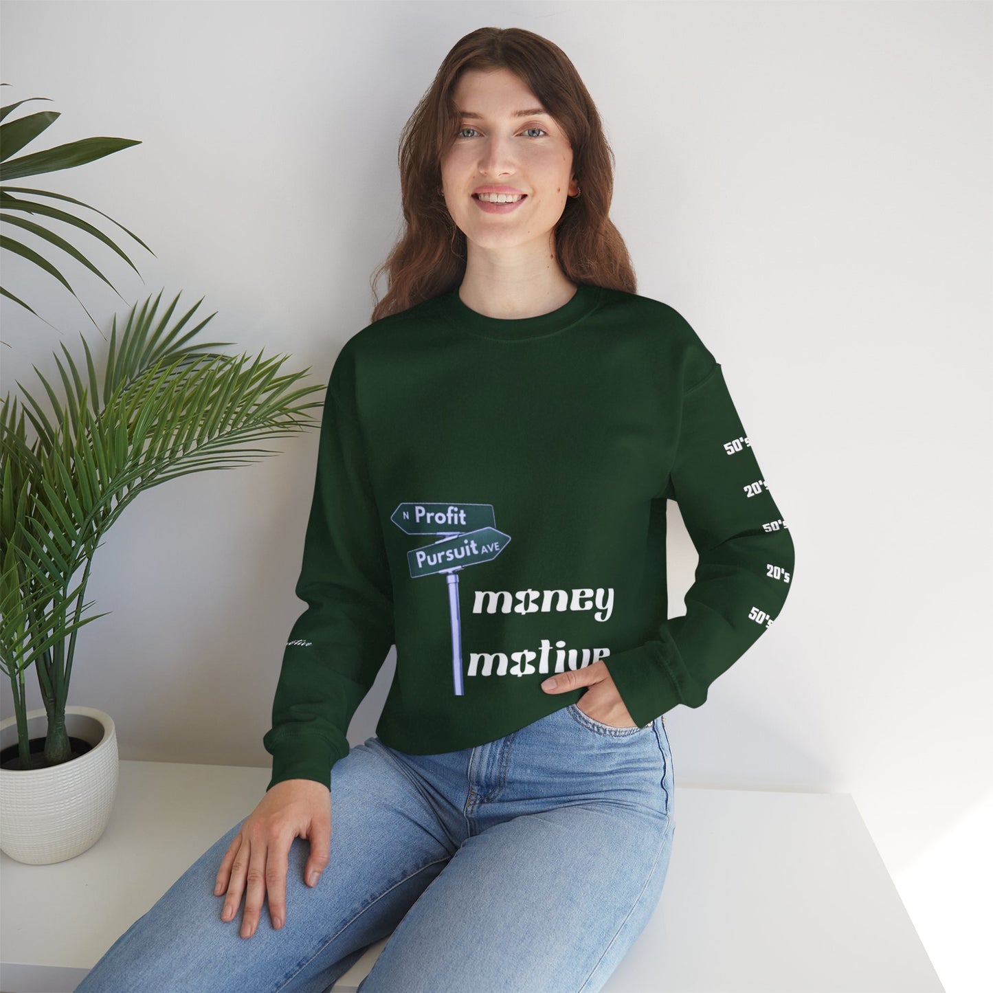 Money Motivated Unisex Heavy Blend™ Crewneck Sweatshirt