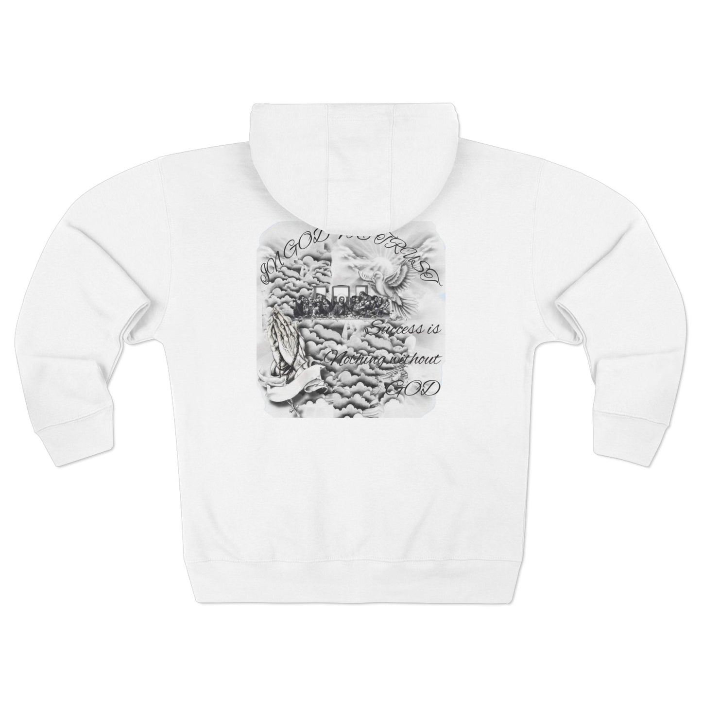 In God we trust Profit Pursuit zip up fleece