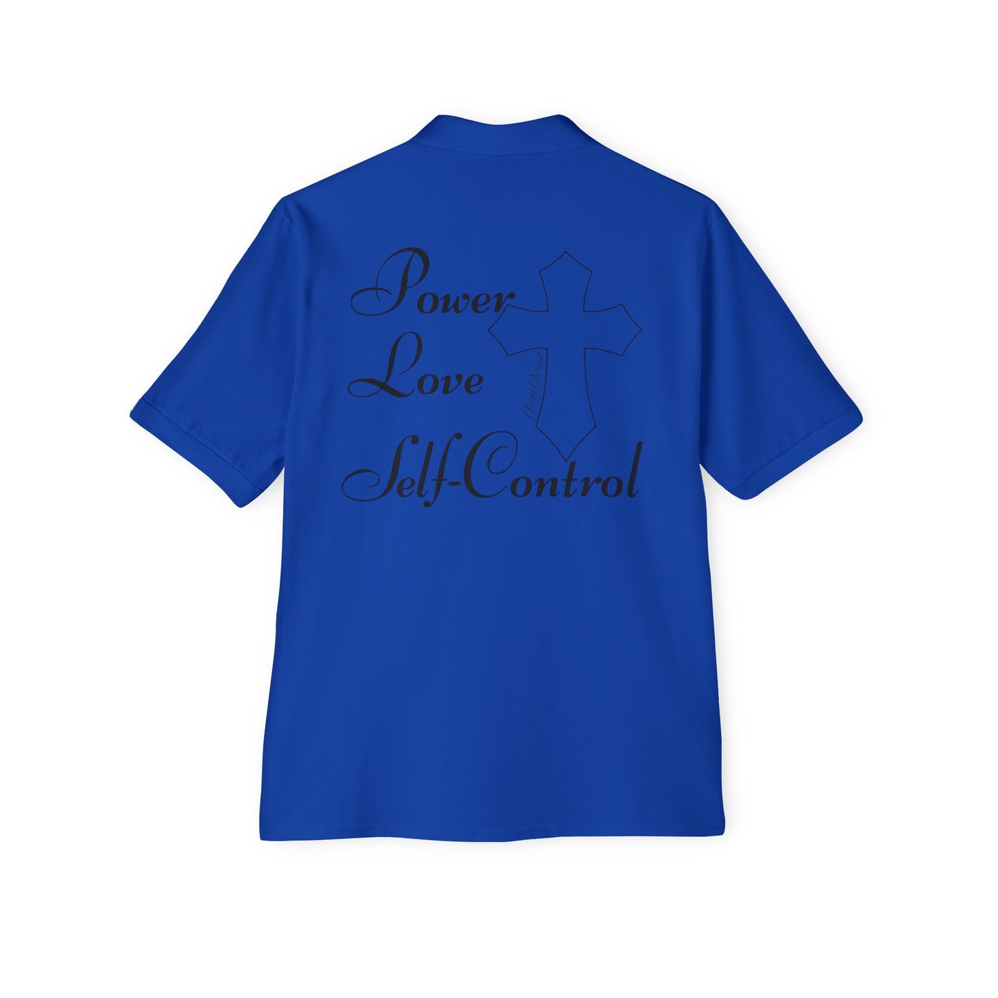 Men's profit Pursuit polo Power,Love,Self-control