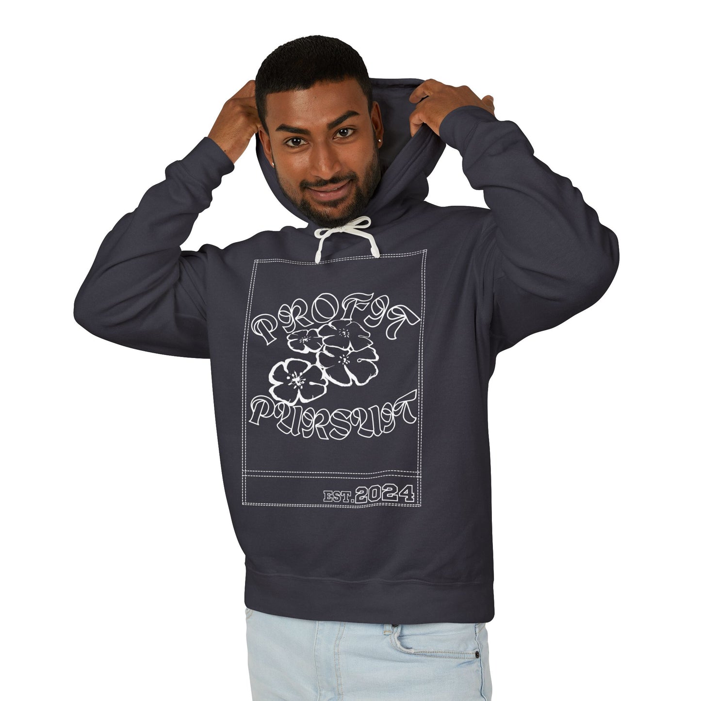Profit Pursuit Printed Stich Lightweight Hooded Sweatshirt