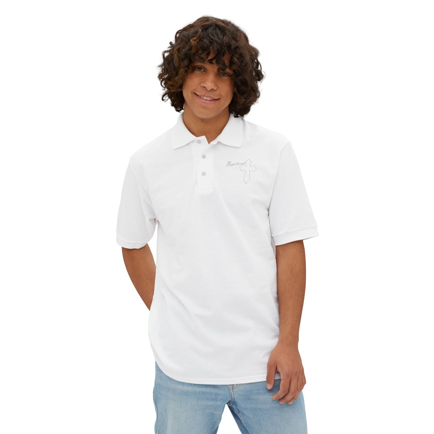 Men's profit Pursuit polo Power,Love,Self-control