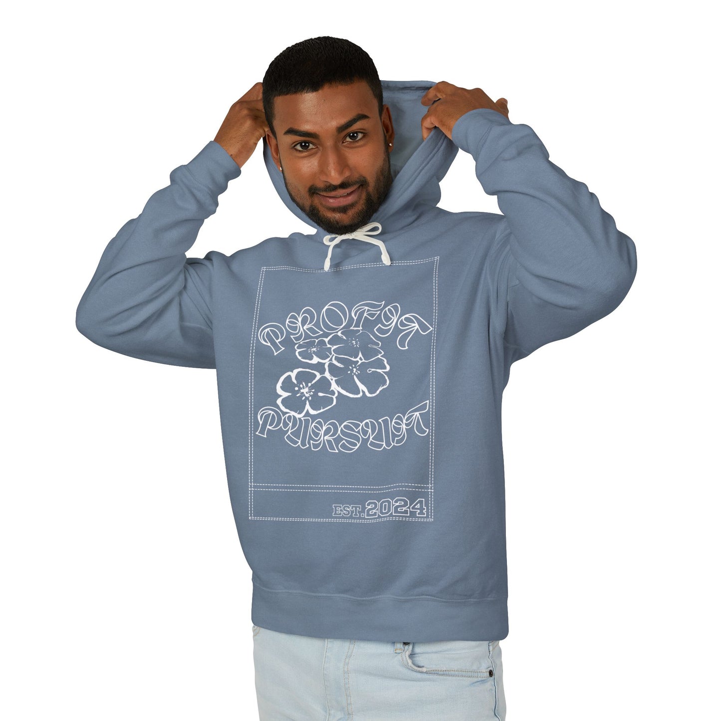 Profit Pursuit Printed Stich Lightweight Hooded Sweatshirt