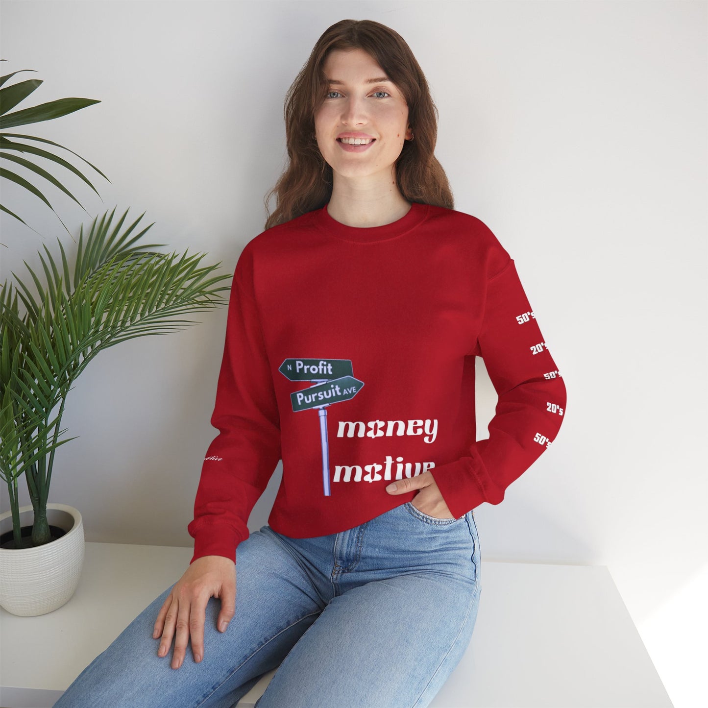 Money Motivated Unisex Heavy Blend™ Crewneck Sweatshirt