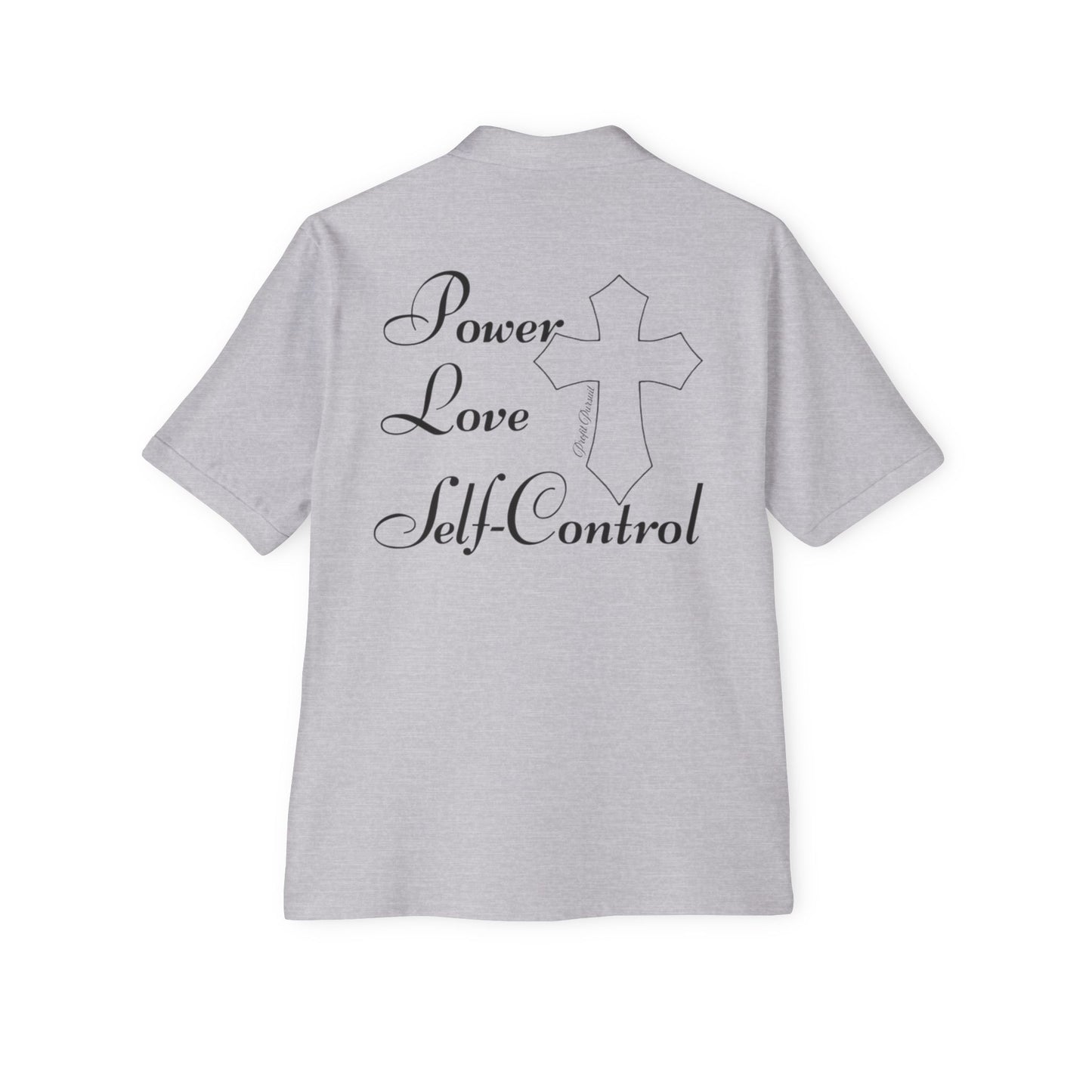 Men's profit Pursuit polo Power,Love,Self-control