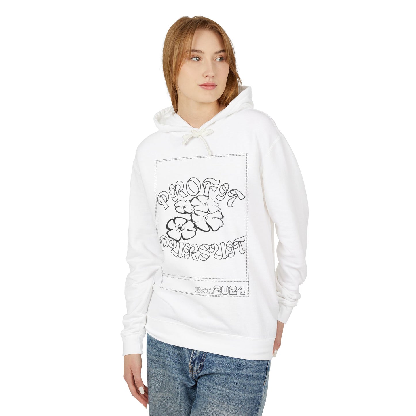 Profit Pursuit Printed Stich Lightweight Hooded Sweatshirt
