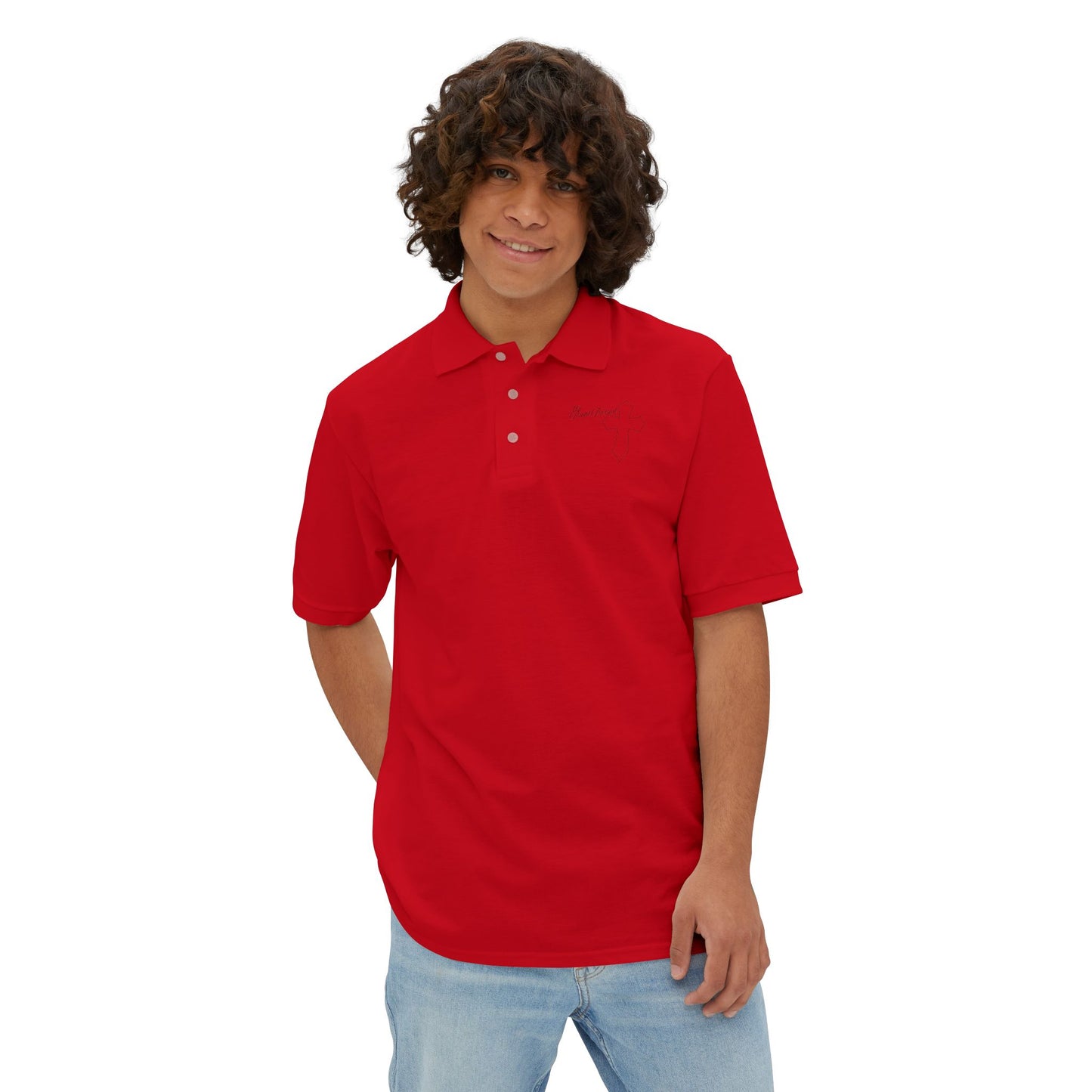 Men's profit Pursuit polo Power,Love,Self-control