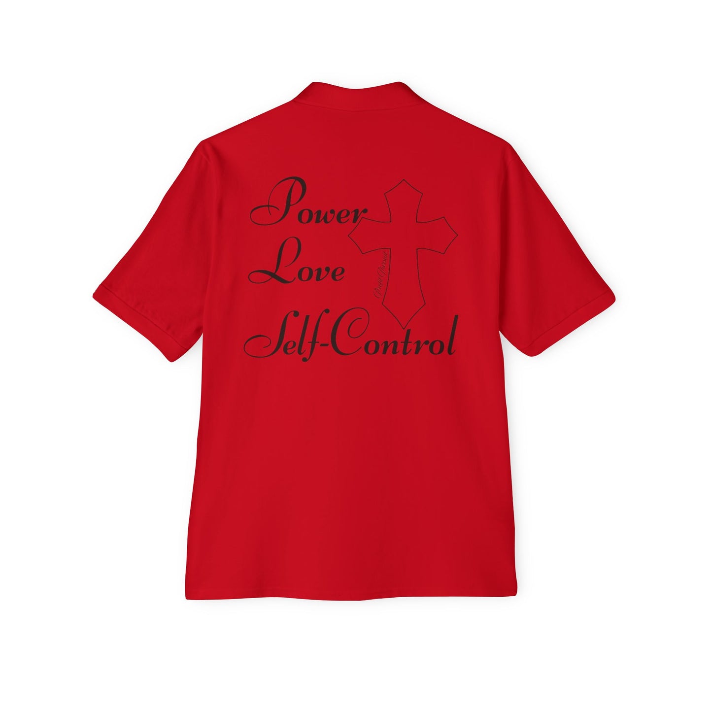 Men's profit Pursuit polo Power,Love,Self-control