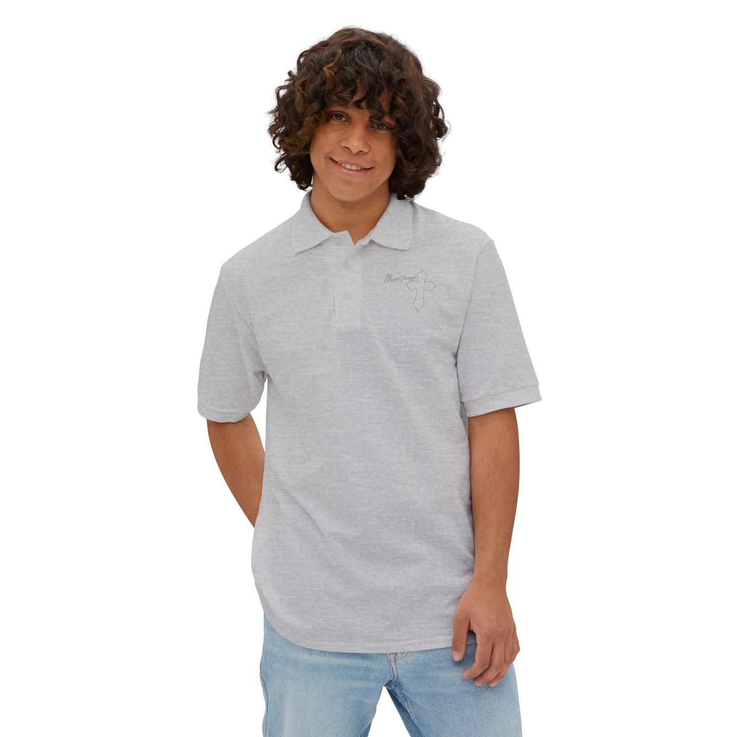 Men's profit Pursuit polo Power,Love,Self-control