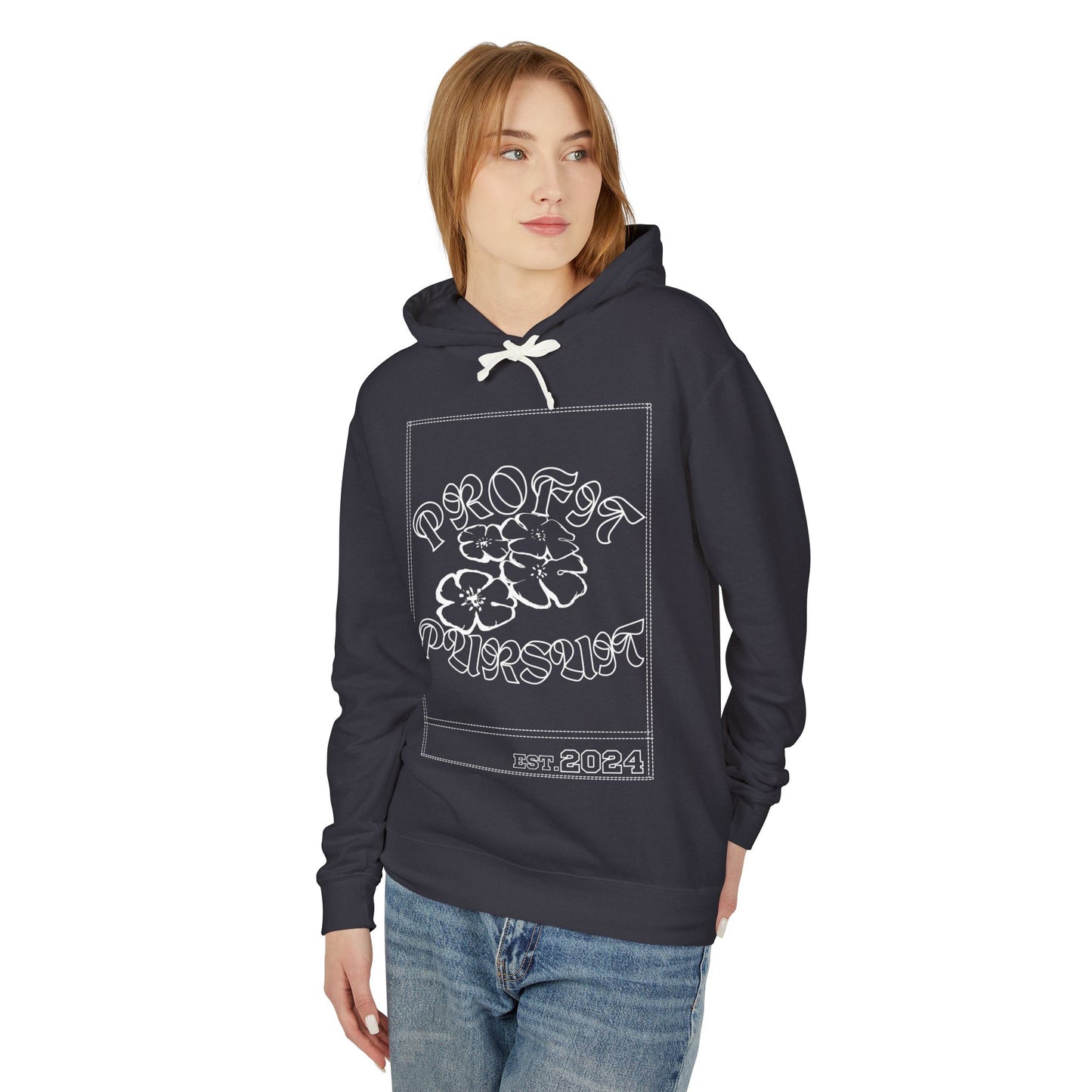Profit Pursuit Printed Stich Lightweight Hooded Sweatshirt