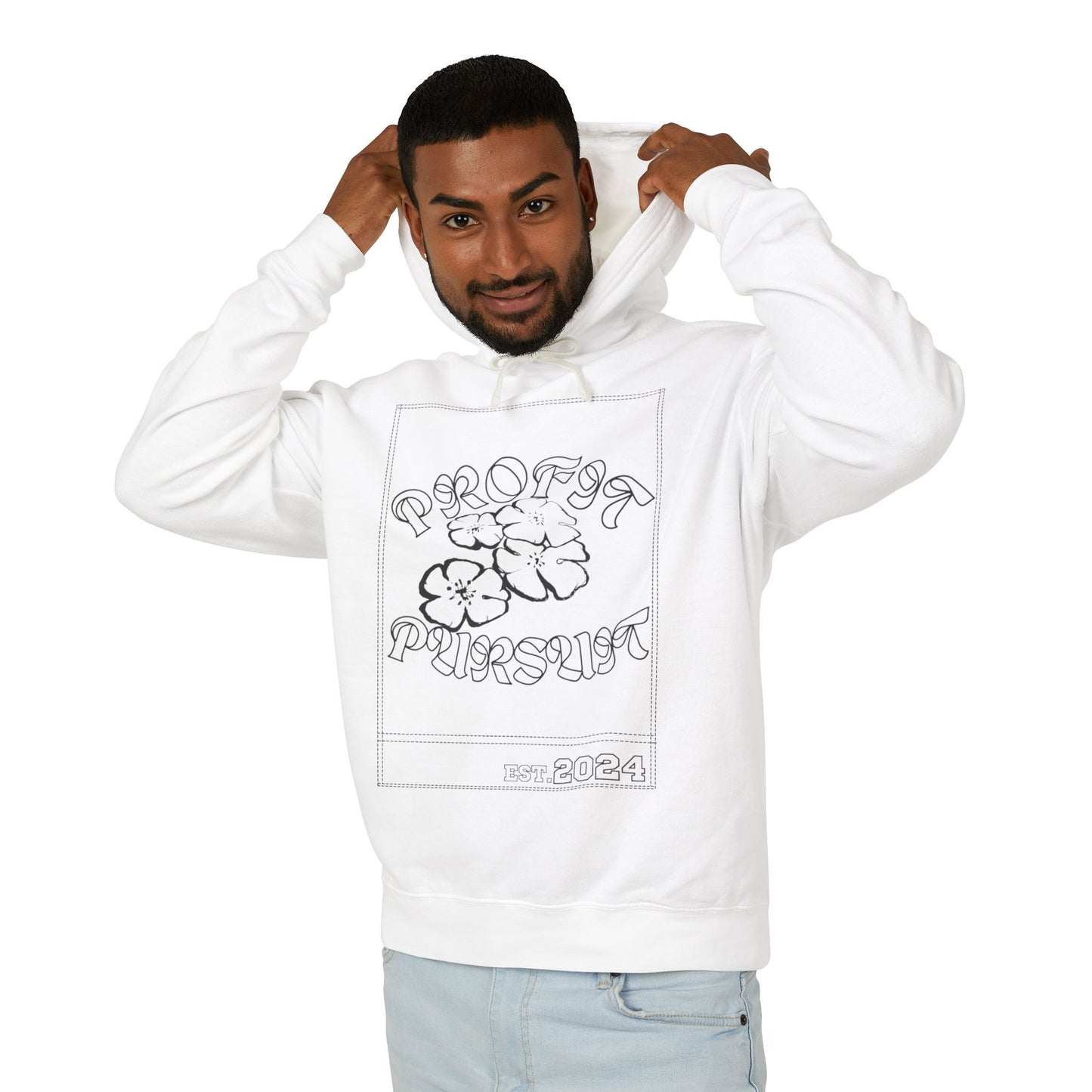 Profit Pursuit Printed Stich Lightweight Hooded Sweatshirt